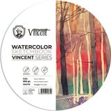 Vincent Watercolor Daire Sketchbook 300 gr 10 Sayfa Suluboya Defteri 25 cm