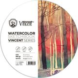 Vincent Watercolor Daire Sketchbook 300 gr 10 Sayfa Suluboya Defteri 30 cm
