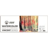 Vincent Watercolor Sketchbook 300 gr 10 Sayfa Panaromik Suluboya Defteri 14 x 56 cm