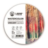 Vincent Watercolor Sketchbook White Daire Suluboya Blok 300 Gr 10 Cm 10 Sayfa