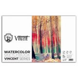 Vincent Watercolor Sketchbook White Suluboya Blok 300 Gr 20x40 Cm 10 Sayfa