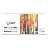 Vincent Watercolor Sketchbook White Suluboya Blok 300 Gr 21x56 Cm 10 Sayfa