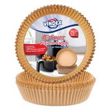 Vindex Airfryer Pişirme Kağıdı, (Airfryer Baking Paper) Fritöz Kağıdı Tek Kullanımlık, Yapışmaz, Yağ Geçirmez, Yuvarlak Tabak Model 25X4 Toplam 100 Adet Avantajlı Paket