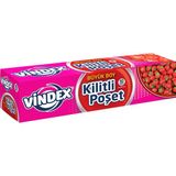 Vindex Büyük Boy Kilitli Buzdolabı Poşeti Şeffaf Özellikli Gıda Saklama