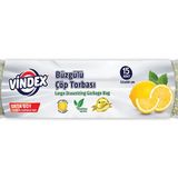 Vindex Büzgülü Çöp Torbası Limon Kokulu Orta Boy
