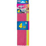 Vindex Fast Mikrofiber Temizlik Bezi 4'lü Açık Renk Dayanıklı Yapı ve Kolay Temizlik Özelliği