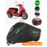 Vinleks Siyah Dorado Akida Scooter 125 Arka Çanta Uyumlu Motosiklet Brandası(Kilit Uyumlu)