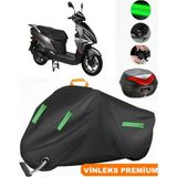 Vinleks Siyah Rmg Moto Gusto Prego 125 Arka Çanta Uyumlu Motosiklet Brandası(Kilit Uyumlu)