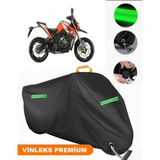 Vinleks Siyah Zontes 155 U Uyumlu Motosiklet Brandası Lüx Kalite (Kilit Uyumlu)