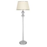 Vinner 2 Top Krom Kaplama Burgulu Metal Lambader Krom Krem Modern Dekoratif Lambader