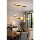 Vinner ARQON 6L Postmodern Lineer Siyah Glob Avize – Modern Yemek Masası & Salon Aydınlatması
