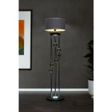Vinner Aura Siyah Krom Küreli Lambader Antrasit – Premium Salon Köşe Aydınlatması