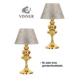 vinner Balance Gold Kaplama Metal Abajur VNRTWOBLNCO102