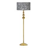 vinner Balance Siyah Kaplama Özel Tasarım Metal Lambader Zebra Desenli VNRSYHBALANCE0059
