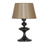 vinner Balance Siyah Kaplama Tek Küre Metal Abajur - Çuval Bezi Efektli VBR0506BSTK010