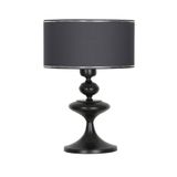 vinner Balance Siyah Kaplama Tek Küre Metal Abajur - Krom Şeritli Haki VBR0506BSTK028