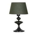vinner Balance Siyah Kaplama Tek Küre Metal Abajur - Mavi Beyaz Desenli VBR0506BSTK014