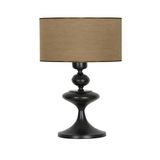vinner Balance Siyah Kaplama Tek Küre Metal Abajur - Siyah Beyaz Desenli VBR0506BSTK015