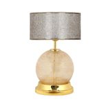 vinner Broken Glass Gold Detaylı Cam Abajur Gold Şeritli Sarı Kırçıl VNRBROKENGDCA97