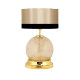 vinner Broken Glass Gold Detaylı Cam Abajur - Siyah Mataro VNRBROKENGDCA34