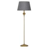vinner Bronz Eskitme Kaplama Helezon Tek Ayaklı Metal Lambader - Konik Başlık Rengi Gri VNREDCHEL0080904