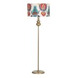 vinner Bronz Eskitme Kaplama Helezon Tek Ayaklı Metal Lambader - Konik Başlık Rengi Pre Kahve VNREDCHEL0040904