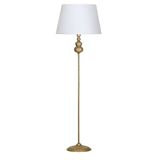 vinner Bronz Eskitme Kaplama Solid Burgulu Tek Ayaklı Metal Lambader - Başlık Rengi Hasır Pembe VNREDCSOL0070904