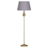 vinner Bronz Eskitme Kaplama Solid Burgulu Tek Ayaklı Metal Lambader - Konik Başlık Rengi Siyah VNREDCSOL0040904