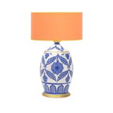 vinner Ceramic Botanical Özel Tasarım Abajur - Turuncu VNRCERBOA022
