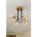 vinner Choise Eskitme Mat Gold 6'lı Glop Camlı Modern Yemek Masası Üstü Yatak Odası Salon Avize VNREMGCHS01002