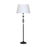 vinner Conic Eskitme Tek Ayaklı Metal Burgulu Lambader Gold Şeritli Hasır Açık Kahve VNRCNCESBRLM0107001