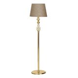 vinner Conic Eskitme Tek Ayaklı Metal Burgulu Lambader Hasır Gri VNRCNCESBRLM0107004