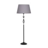 vinner Conic Eskitme Tek Ayaklı Metal Burgulu Lambader Krom Şeritli Hasır Kahve VNRCNCESBRLM0107014