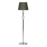 vinner Delhi Eskitme Çift Küre Kristal Taşlı Burgulu Metal Lambader Antrasit VNROTTOWAEBRL0107042