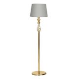 vinner Delhi Eskitme Çift Küre Kristal Taşlı Burgulu Metal Lambader Krom Şeritli Beyaz VNRDLHEBKL0107016