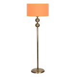 Vinner Eskitme Mat Gold 2 Top Metal Tek Ayaklı Lambader Vintage Salon Lambası