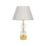 vinner Gld-krs01 Gold Ayaklı Kristal Abajur - Beyaz Kırçıl VNRGLDKRS01011