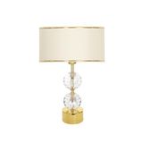 vinner Gld-krs01 Gold Ayaklı Kristal Abajur - Gold Krem VNRGLDKRS01033