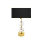 vinner Gld-krs01 Gold Ayaklı Kristal Abajur - Gold Siyah VNRGLDKRS01028