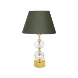 vinner Gld-krs01 Gold Ayaklı Kristal Abajur - Haki VNRGLDKRS01006