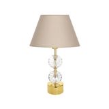 vinner Gld-krs01 Gold Ayaklı Kristal Abajur - Krem VNRGLDKRS01007