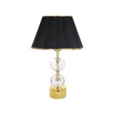 vinner Gld-krs01 Gold Ayaklı Kristal Abajur - Siyah Gold Organze VNRGLDKRS01003