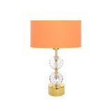 vinner Gld-krs01 Gold Ayaklı Kristal Abajur - Turuncu VNRGLDKRS01025