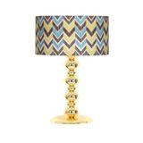vinner Gold Kaplama Blanc Metal Abajur - Lale Desenli VNR0606GBLNC012