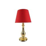 vinner Gold Kaplama Burgulu Metal Modern Abajur Basık Konik Başlık - Lacivert VNRGLDBRGABJ003