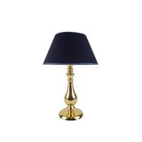 vinner Gold Kaplama Burgulu Metal Modern Abajur Dikey Silindir Başlık - Mavi VNRGLDBRGABJ010