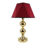 vinner Gold Kaplama Çift Küre Detaylı Modern Metal Abajur Konik Başlık Rengi Lacivert VNRGLD2KRANJ0011014