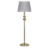 vinner Gold Kaplama Şelale Paslanmaz Metal Modern Lambader - Hasır Koyu Kahve VNRGLDKRM0022