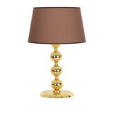 vinner Gold Kaplama Trois Üçlü Küre Metal Abajur - Gold Şeritli Mataro Vizon VNR0506ATRS023