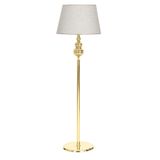 vinner Gold Kaplama Üçlü Küre Düz Tek Ayak Metal Lambader Konik Beyaz Başlık VNRGLDDZKR2903034